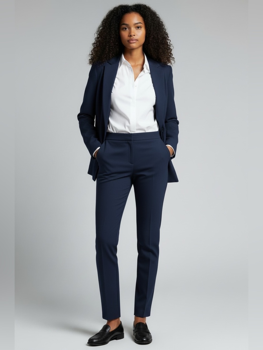 Ann Taylor•Navy Signature Trouser Pants